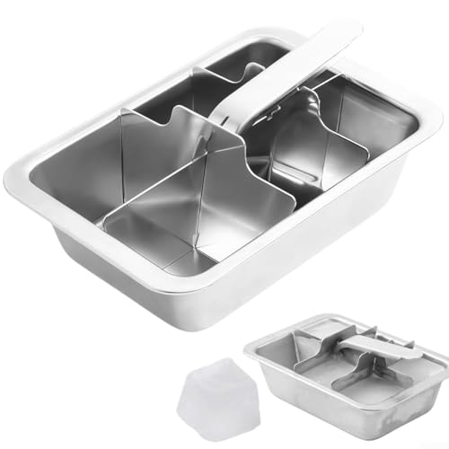 Bandeja para cubitos de hielo de acero inoxidable miniatura 1