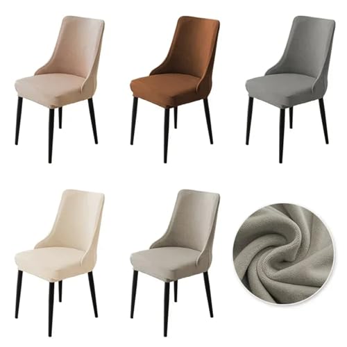 Housse de chaise de salle à manger extensible en velours Color 2 - 3