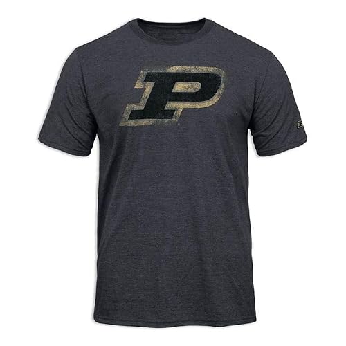 Barnesmith Purdue University T-Shirt, Laude, Heather Dark Grey, Small