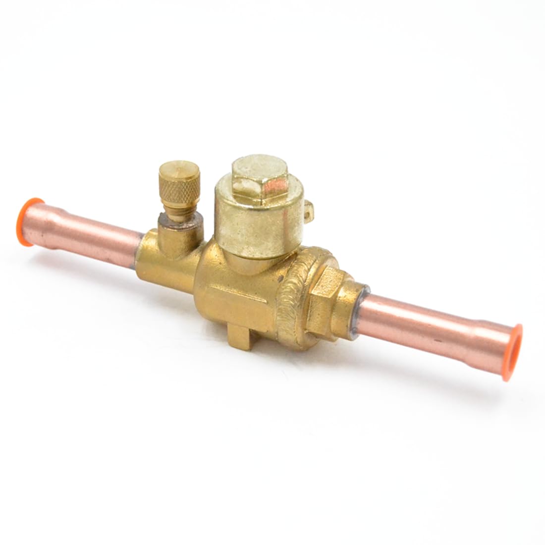 3S SuperSamaStore VSG-35 Valvola a Sfera 30 Mm con Presa di Servizio, 1'' e 3/8, Biflusso, Rame