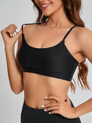 Women Swim Bra Straps Swim Tops Sport Bikini Tops Built in Bra Bathing Suit Tops Only Swimsuit Padded4