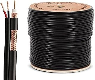 Nordstrand RG59 Coaxial Shotgun Cable for CCTV Camera - Video + Power - 100m - Core 0.81 CCS