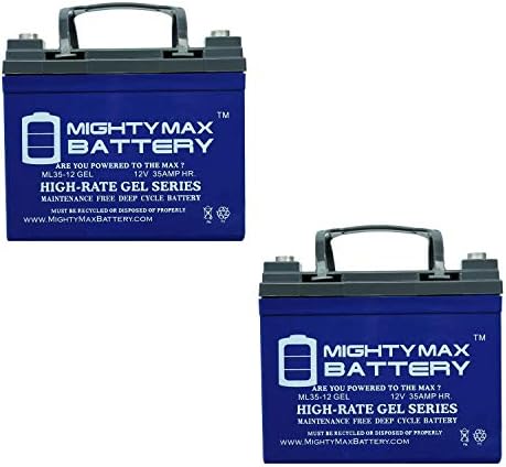 12V 35AH Gel Battery for U1 One New Wheelchair Deep Cycle - 2 Pack