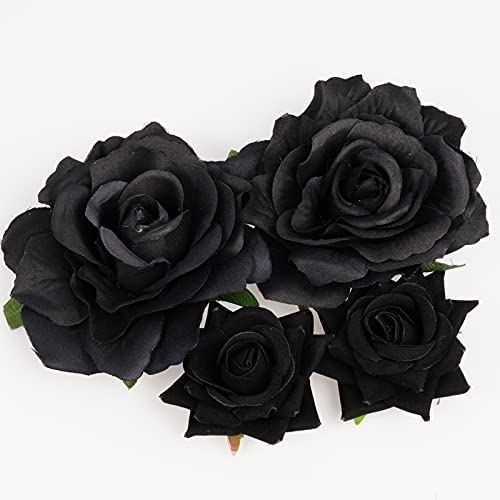 Topbuti Rose Hair Clip Flower Hairpin Rose Brooch Floral Clips thumb #3