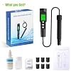Dissolved Oxygen Meter with ATC,DO Meter with Electrode Filling Fluid, 0.0-40.00 mg/L Measurement Range,Dissolved Oxygen Test Kit for Pond Aquarium Aquaculture and Water Fish Tank