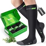 WAKEFEET Medical Compression Socks Men Women 3 Pairs, Compression Stockings 20-30mmHg for Flight Travel, Cycling, Pregnancy, Running, Nurse