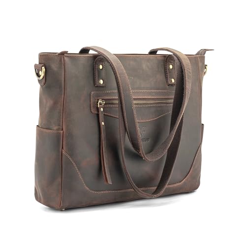 Image of Goatter Genuine Leather Office And Daily Travel Use Shoulder Bag For Women's,(Big Size)