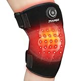 feangli Red Light Therapy for Knee Brace Heated Knee Wrap for Pain Relief, Cordless Infrared Light Therapy for Body/Joint/Shoulder, Heating Pad for Knee, Gifts for Women Men