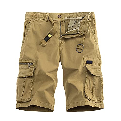 Short cargo avec ceinture extensible et grandes poches de rangement