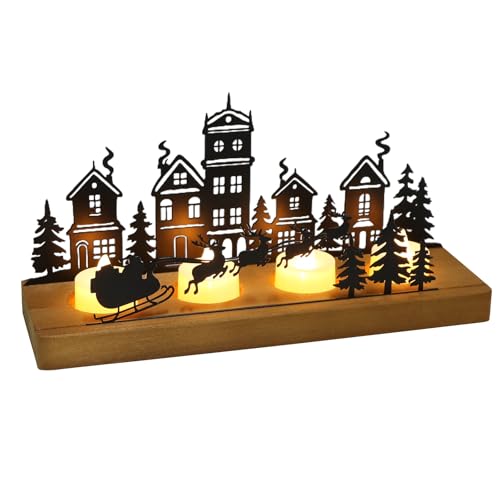 Advent Kerzenhalter, Teelichthalter Adventskranz für 4 Kerzen,...