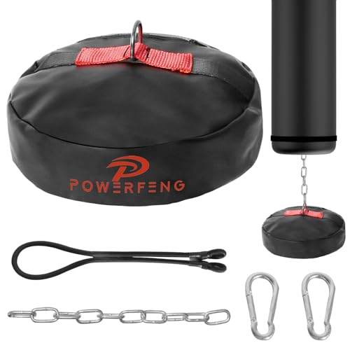 powerfeng Double End Heavy Bag Anchor: Heavy-Duty Floor Anchor for Boxing Bags - Punching Bag Stand Weight Boxing Accessories for Gym Home