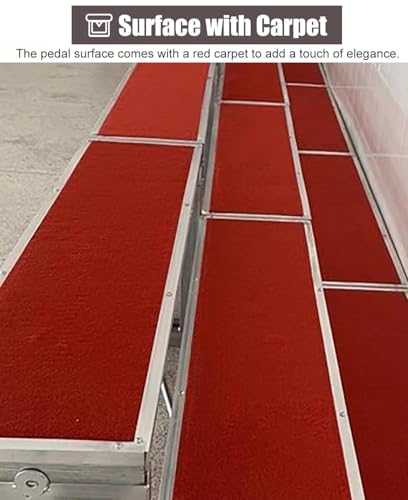 Plataforma escénica, tarimas Ajustables y portátiles para coros - Plataforma Coral Antideslizante para escuelas, Iglesias y Eventos - Duradera, Ligera, fácil de Montar, actuaci