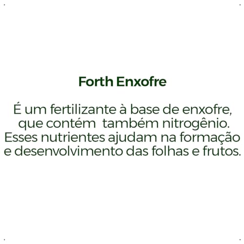 Forth Enxofre, Fertilizante Foliar, Revitalizadoor, Líquido, Suplementação Nutricional, Pronto Uso,