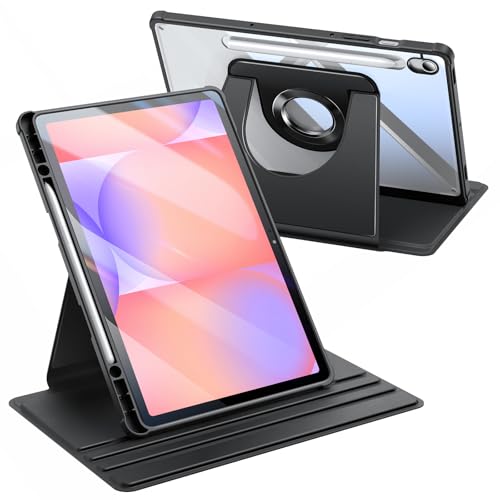 Fintie Funda giratoria de 360 grados para Samsung Galaxy Tab S10 Lite/ S10 FE/ S9 FE 5G de 10.9 pulgadas / Tab S9 de 11 pulgadas con soporte para bolígrafo S, soporte protector giratorio, cubierta