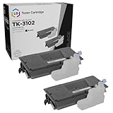 LD © Set of 2 Compatible Kyocera-Mita Black TK-3102 / 1T02MS0US0 Laser Toner Cartridges for use in FS-2100DN Printers