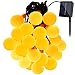 GDEALER Solar Outdoor String Lights 31ft 50 LED Waterproof Ball Lights Christmas Lights Solar Powered Starry Fairy String Lights for Garden, Patio, Yard, Home, Christmas Tree, Parties Warm White