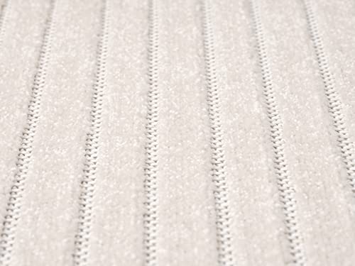 the carpet Santo Plus Outdoor Teppich – Wetterfest & Pflegeleicht, Balkon Teppich, Terrasse & Garten, Flachgewebe Indoor & Outdoor, Modern für Wohnzimmer & Schlafzimmer, Creme, 120 x 160 cm