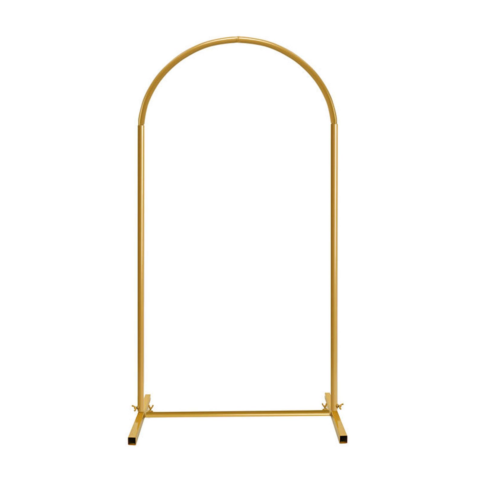 Supporto per arco nuziale in metallo con parte superiore curva per cerimonia, struttura per fiori per piante rampicanti da giardino, perfetto per matrimoni e feste di compleanno