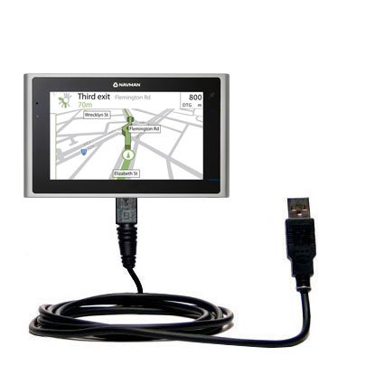 A smooth USB charge/HotSync cable for the Navman S300T - you can charge your device and sync your data with the same cable