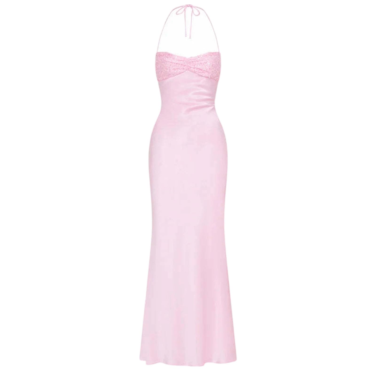 Robe de soirée dos nu chic pour invitée de mariage élégante