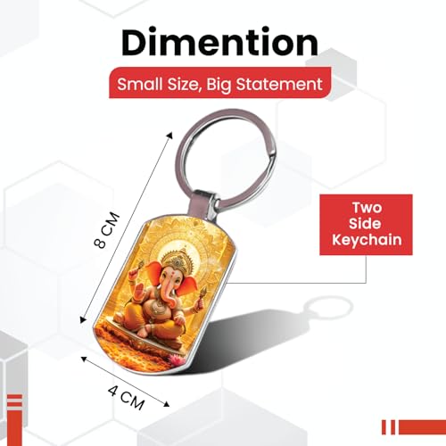 Image of Premium Printed Metal Keychain for Men & Women | High-Definition Artwork Print | Durable Key Ring for Car, Bike, Home & Office Keys | Stylish Decorative Key Holder Gift
