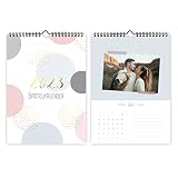 Fotokalender zum Selbstgestalten 2023 I [Blattgold] Wandkalender zum Aufhängen, A4, Kalender zum basteln I Bastelkalender I Mit Goldfolie veredelt I Für Zuhause oder Büro