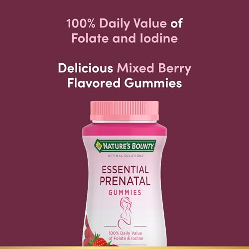 Nature's Bounty Optimal Solutions Essential Prenatal Gummies, 50 Count - image 3