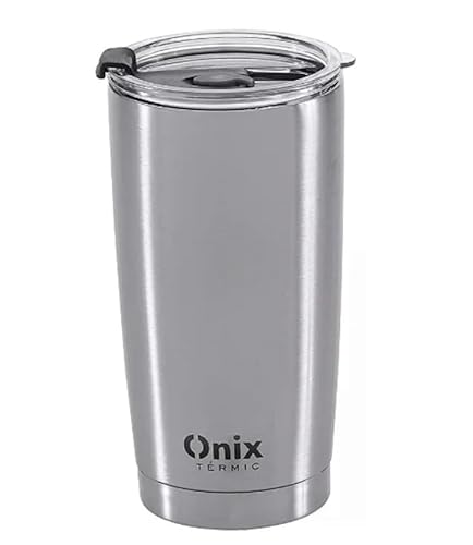 Onix Copo Térmico, 580ml, Tampa com Vedação em Silicone, BPA Free, 17cm Altura