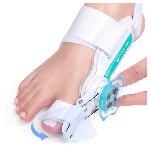 TENICORE Corrector de Juanetes Botón Ajustable Corrector Juanetes Mujer Hombre Separador Dedos Pie para Hallux Valgus Protector Dedos Pie 1 Unidad