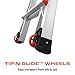 Little Giant Ladder Systems, Velocity with Wheels, M22, 22 Ft, Multi-Position Ladder, Aluminum, Type 1A, 300 lbs Weight Rating, (15422-001)