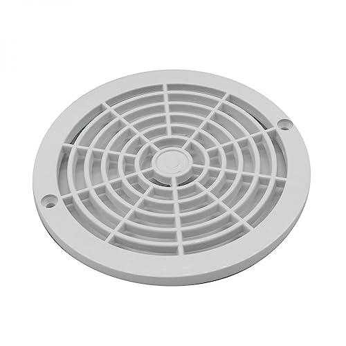 Linxor - Grille bonde de Fond Ronde pour Piscine - Diam 18,5 cm - Blanc