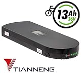 Hochwertiger Originalakku 18650 Tianneng TNLi ITR 36V 13Ah schwarz E-Bike Pedelec Akku für MiFA Fischer Prophete Curtis Biria Cyco u.v.m.