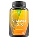 Vitamin D3 5000 IU Dietary Supplement By Naturo Sciences - Non GMO Formula Made with Extra Virgin Coconut Oil - Supports The Immune System, Aids Dental Health & Helps Maintain Strong Bones - 180 Sgels