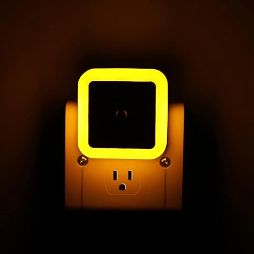 Miniatura 7 de KINUR Paquete de 6 luces nocturnas, luces LED de noche enchufables a la pared con sensores del atardecer al amanecer, luces nocturnas enchufables