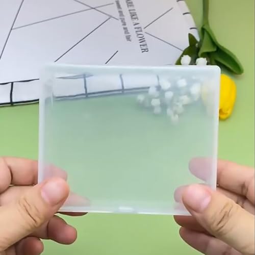 Image of 12 Pack Rectangular Clear Plastic Organizer Storage Box Containers (3.98 x 3.35 x 1.06 Inch) with Lid, Small Plastic Containers for Beads and More