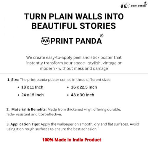 Image of Fabulous Landscape Ganesh Religious wall Poster Picking up Govardhan Parvat for Home Decor, Living Room, Bed Room, Kids Room (Self Adhesive Vinyl, Water Proof) (60 x 66 Inch)