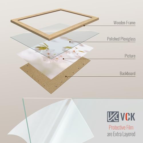 VCK 11x17 Picture Frame 5 Pack - Oak, Natural Solid Wood Poster Frames, Wall Gallery Frame by VCK - Image 5