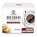 GANOHERB Reishi Mushroom Coffee 2 In 1 Instant Black Coffee-100% Certified Organic Ganodema Spore And Extract-Stress Relief,Dairy Free,Vegan,Paleo,Gluten Free, No Sugar,Focus,0.09 Ounce(25 Count)