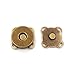 25 Sets Bronze Sew in Magnetic Bag Clasps Button Snaps Tone Purse Great for Closure Handbag Clothes Sewing Craft No Tools Required Plum Blossom 14mm (Bronze)