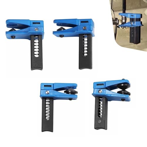 CouTunp 4PCS Car Brake Line Clamps, 1/2'' 3/8'' 5/16'' Auto Brake Oil Line Plug Tool, Vehicle Automatic Fluid Stop Clamp Set, Universal Brakes Oil Lines Guard for Most Cars