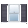 Atlantic Architectural All Louver, Louver Colonial Shutters (Per Pair), 13"W X 39"H, Roycraft Pewter