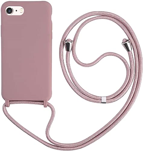 Fundas Iphone 4 Hykjt Funda con Cuerda Compatible con iPhone 6/7/8(4.7'),Ajustable Collar Correa de Cuello Cordón Carcasa Caja Silicona...