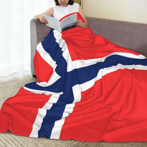 Couverture flanelle ultra douce drapeau norvégien de luxe - 7