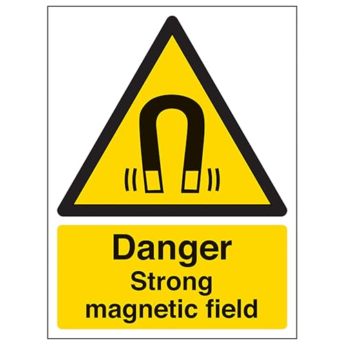 Panneau danger champ magnétique fort V Safety signalétique plastique 1mm
