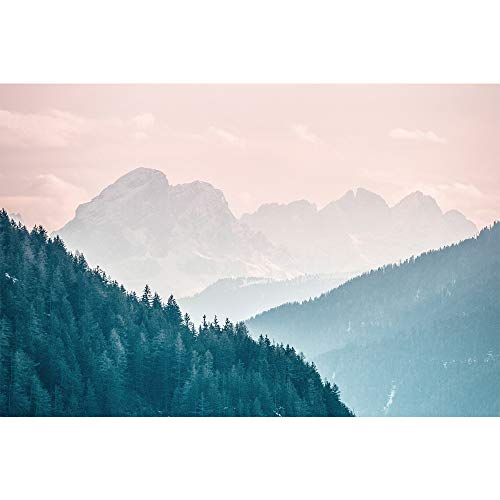 Signford Wall Mural Magnificent Mountain View Removable Wallpaper Wall Sticker For Bedroom Living Room - 100X144 Inches #TOP1