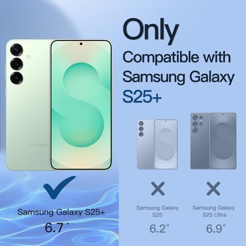 Image of JETech Privacy Tempered Glass Screen Protector Guard for Samsung Galaxy S25+ / S25 Plus 5G with Camera Lens Protector, Anti-Spy, Fingerprint ID Compatible, 2-Pack Each