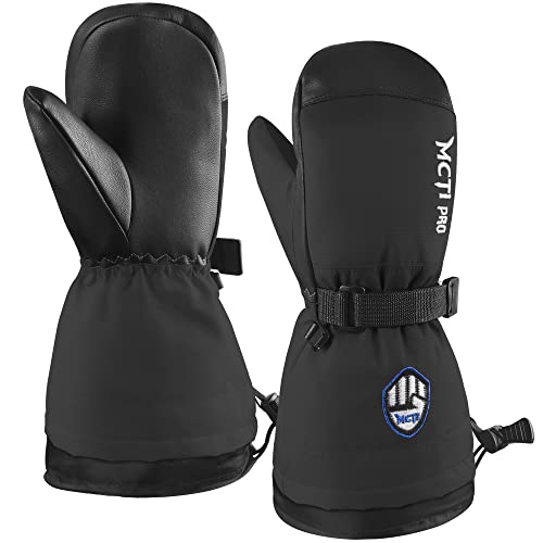MCTi Skihandschuhe Kinder Fäustlinge Handschuhe Wasserdicht Warme Winterhandschuhe Kind Winddichte Kinderhandschuhe 2-16 Jahre Jungen Mädchen Cover