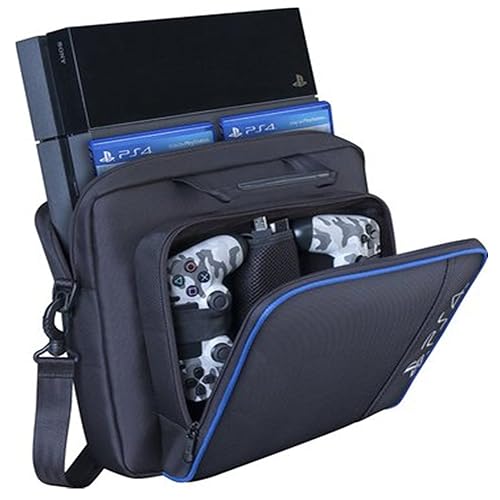 PS4収納バッグ 収納ケース 肩掛け式 軽量 大容量 防水 PS4キャリーケース 防塵 耐衝撃