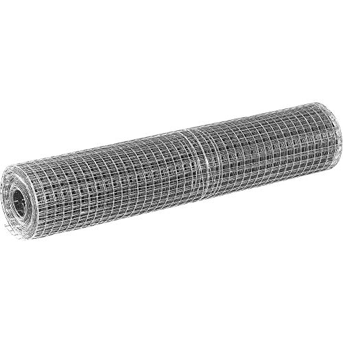 Preisvergleich Produktbild Volierendraht 12x12 Maschendraht 1x5m Drahtgitter Feuer-Verzinkt Hasendraht 4-Eck Punktgeschweißt Maschenweite 12,7mm Drahtstärke 1,05mm Feuerverzinkt Rostfrei