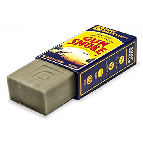 Duke Cannon Supply Co. Big Ass Brick Of Soap Bar For Men Gun Smoke (Wood, Bourbon & Leather) Multi-Pack - Superior Grade, Extra Large, Masculine Scents, All Skin Types, Paraben-Free, 10 Oz (3 Pack) #TOP2